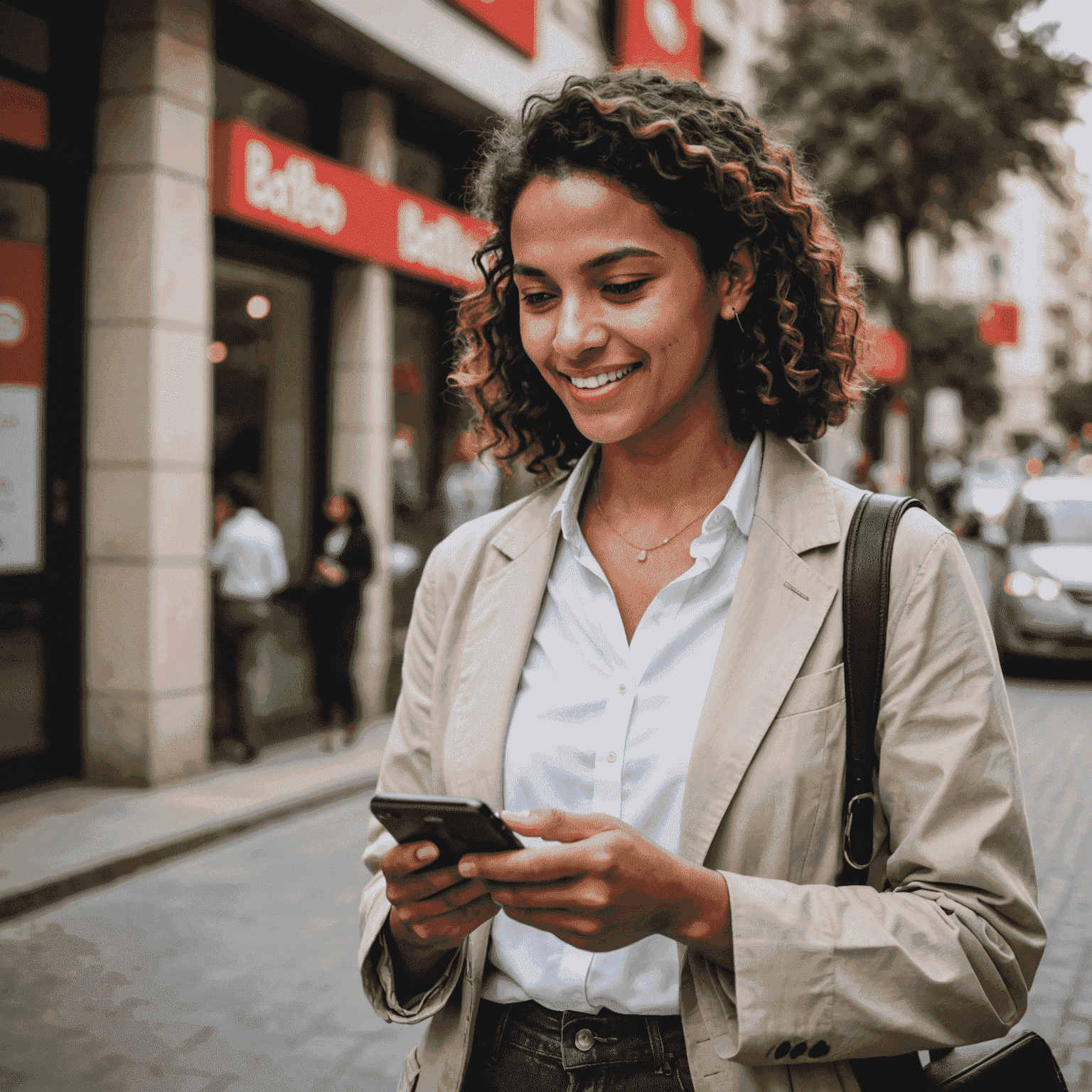 A person using a smartphone, representing Batelco's diverse mobile plans with voice, data, and international calling options